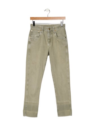 Brunello Cucinelli Mid-Rise Straight Leg Jeans