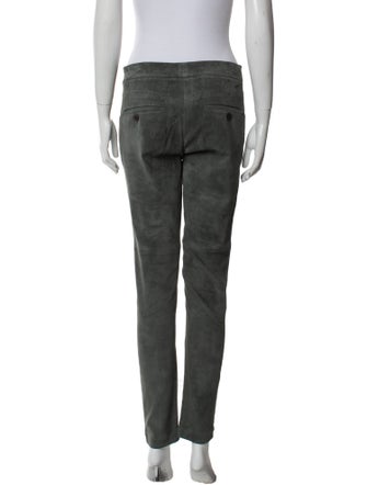 Brunello Cucinelli Leather Skinny Leg Pants