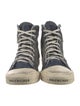 Balenciaga Denim Distressed Accents Sneakers