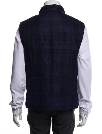 Brunello Cucinelli Plaid Print Vest