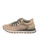 Brunello Cucinelli Leather Beaded Accents Sneakers