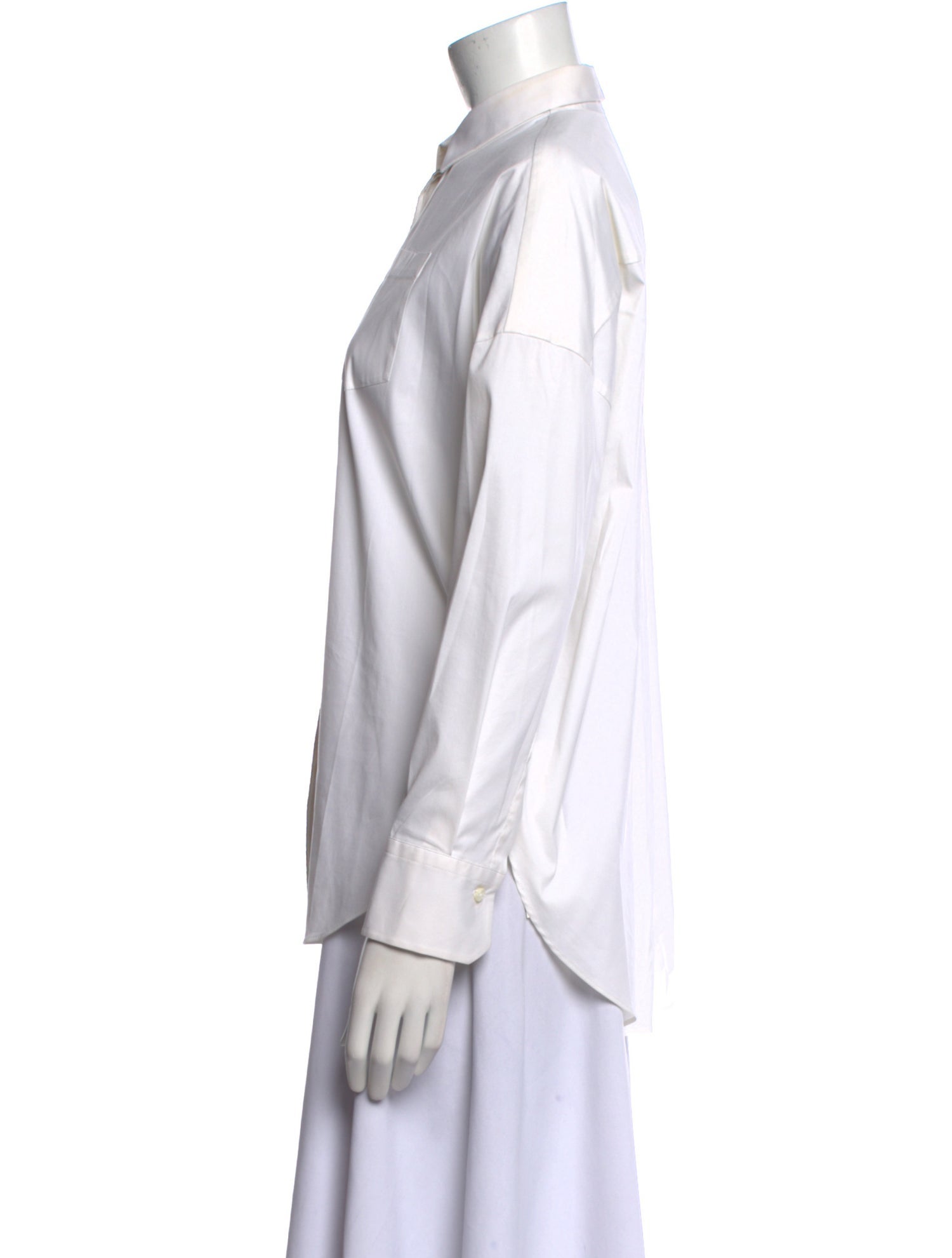 Brunello Cucinelli Long Sleeve Button-Up Top