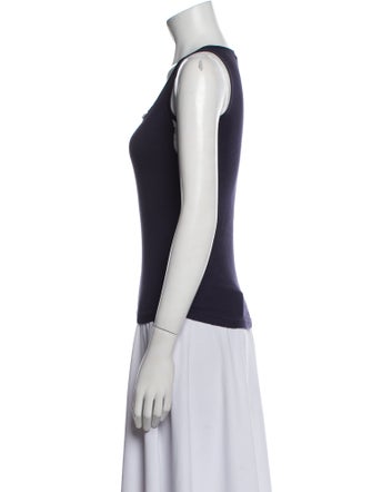 Brunello Cucinelli Scoop Neck Sleeveless Top