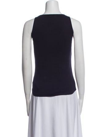 Brunello Cucinelli Scoop Neck Sleeveless Top