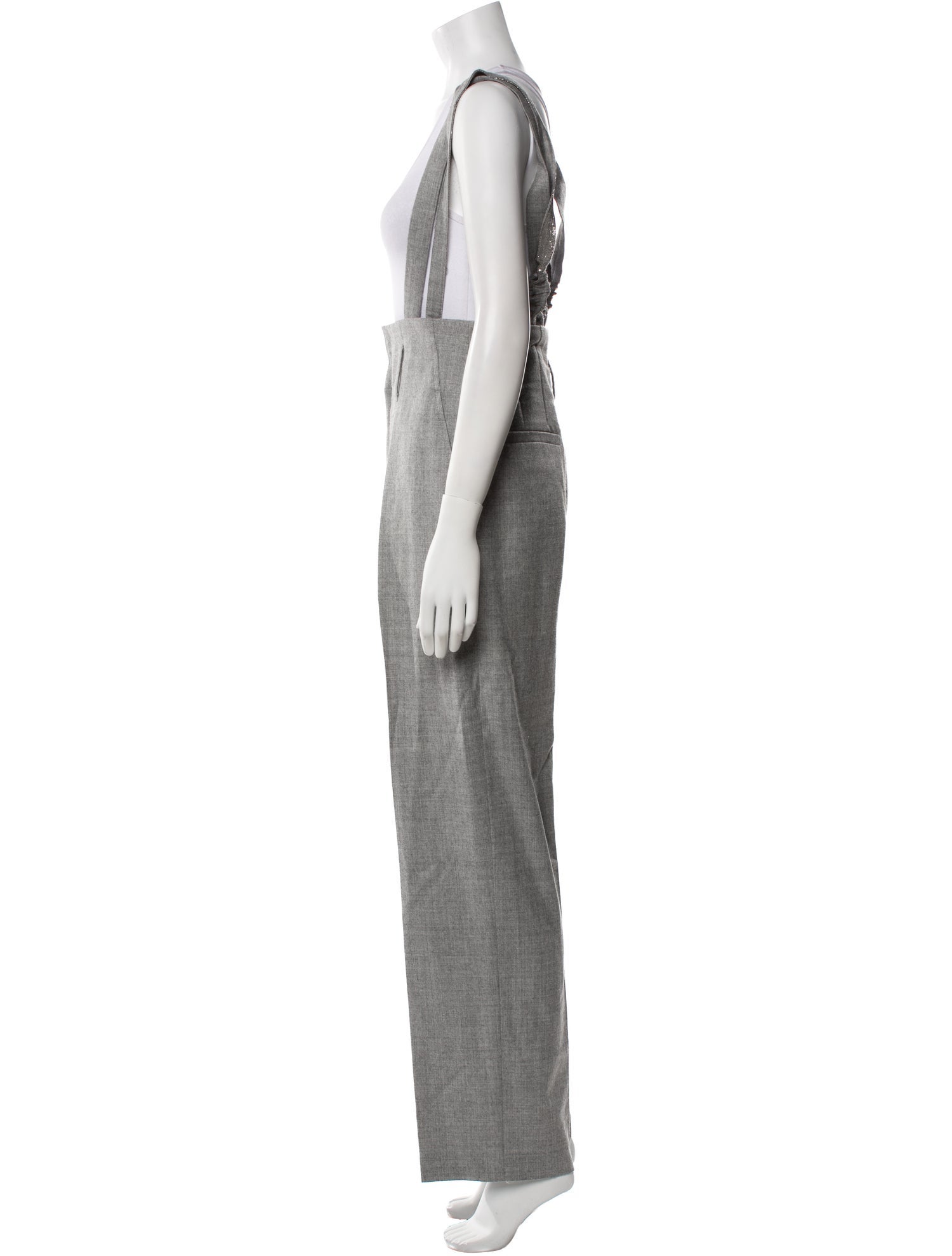 Brunello Cucinelli Virgin Wool Wide Leg Pants