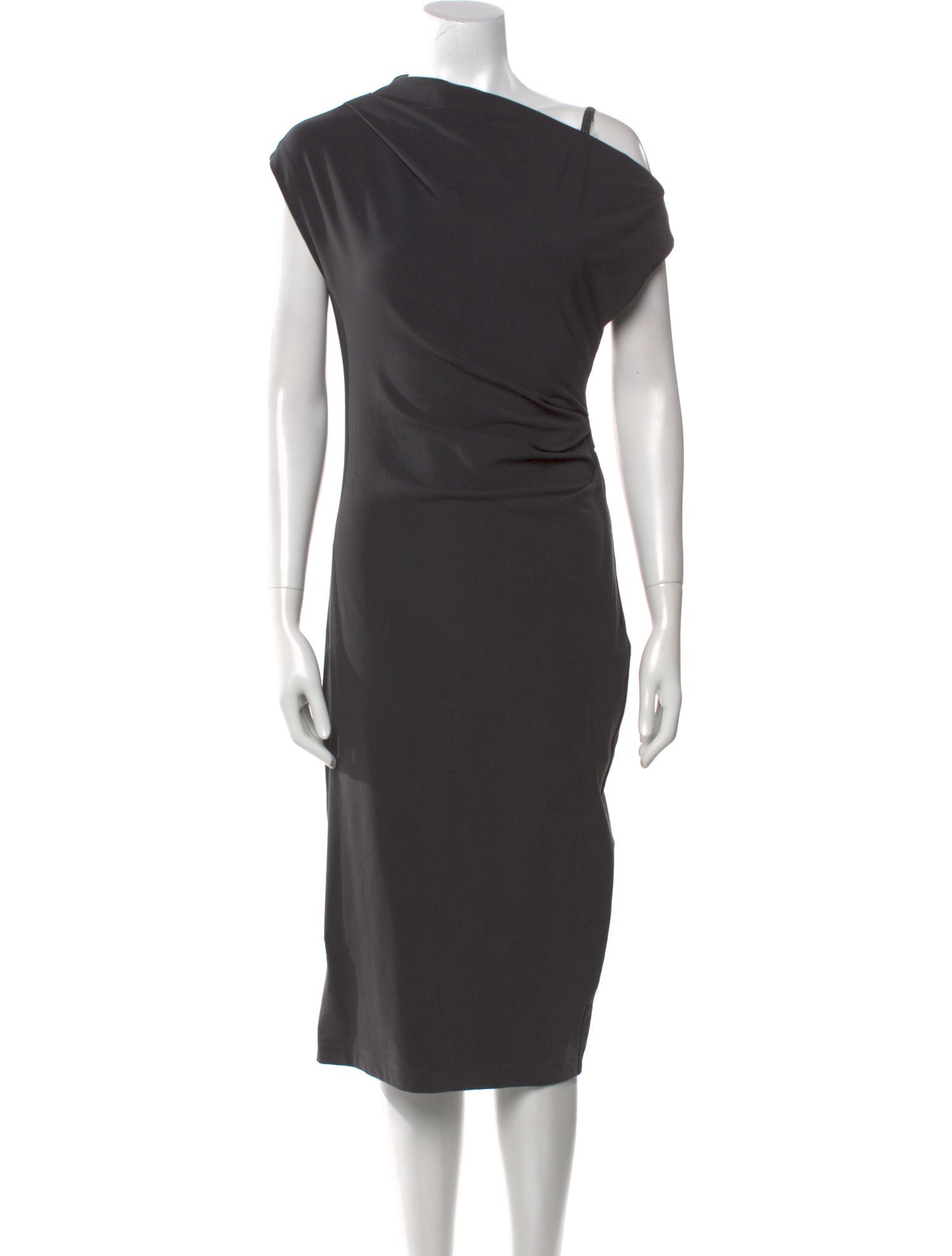 Brunello Cucinelli One-Shoulder Midi Length Dress