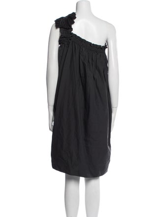 Brunello Cucinelli One-Shoulder Knee-Length Dress