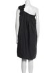 Brunello Cucinelli One-Shoulder Knee-Length Dress