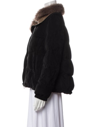 Brunello Cucinelli Leather Down Jacket