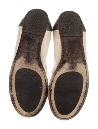 Brunello Cucinelli Suede Animal Print Ballet Flats