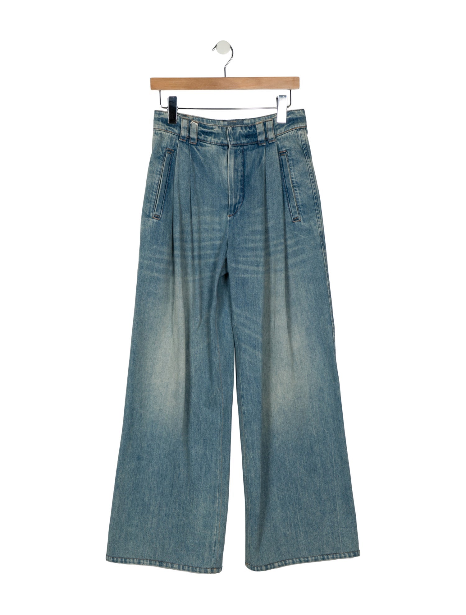 Brunello Cucinelli High-Rise Wide Leg Jeans