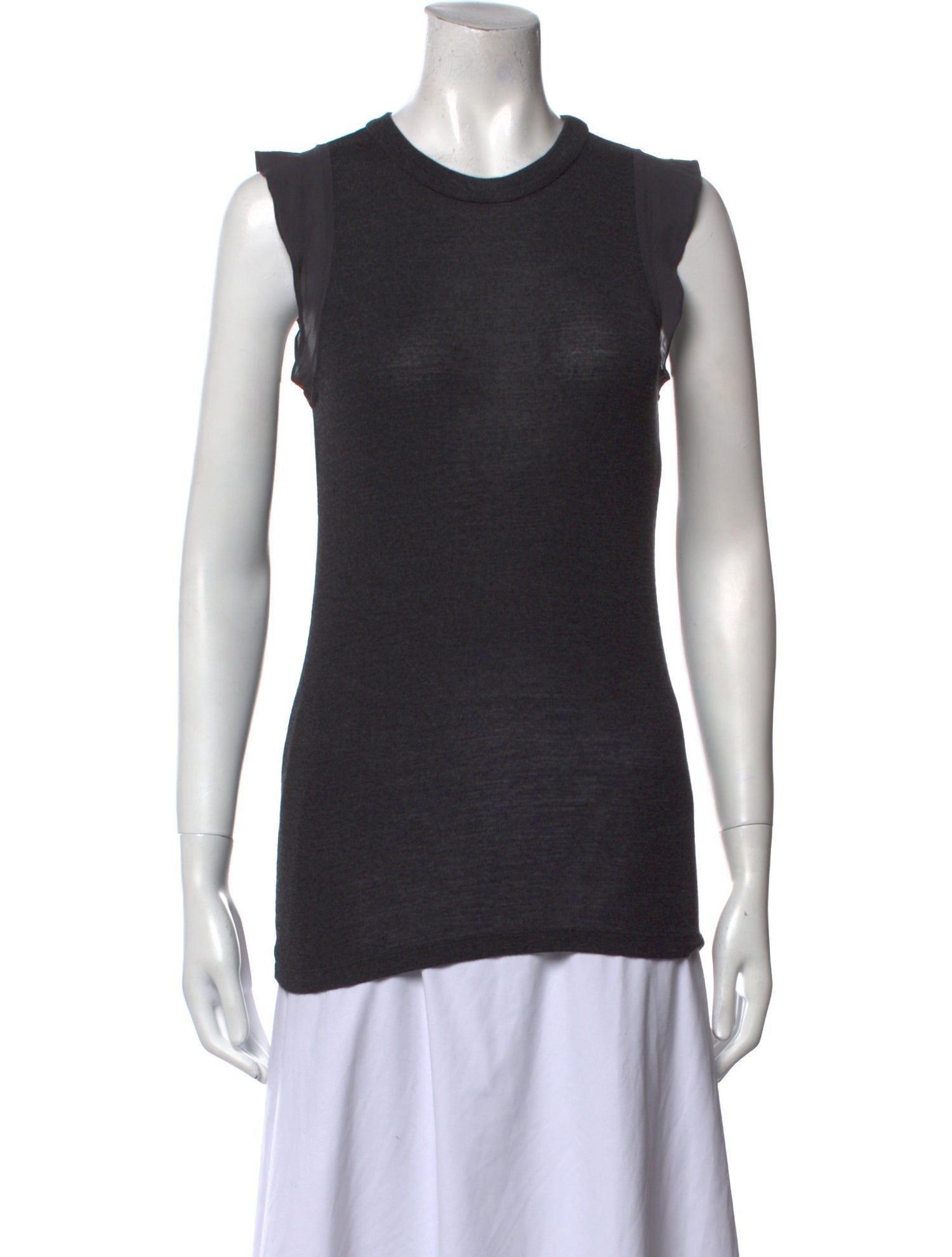 Brunello Cucinelli Crew Neck Sleeveless Top