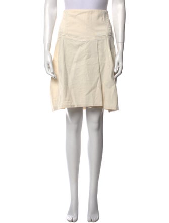 Brunello Cucinelli Pleated Accents Knee-Length Skirt