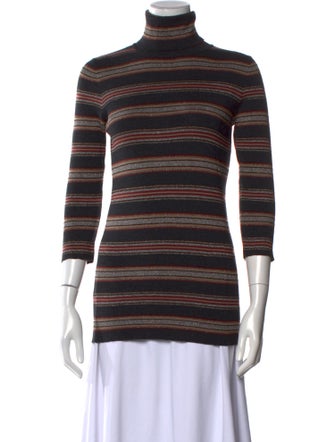 Brunello Cucinelli Virgin Wool Striped Top