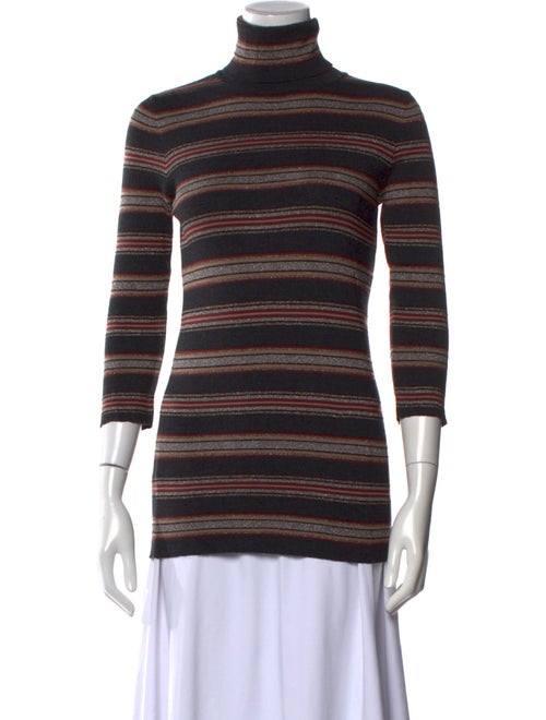 Brunello Cucinelli Virgin Wool Striped Top