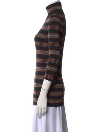 Brunello Cucinelli Virgin Wool Striped Top