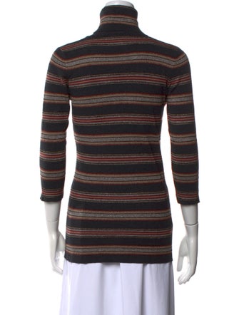 Brunello Cucinelli Virgin Wool Striped Top