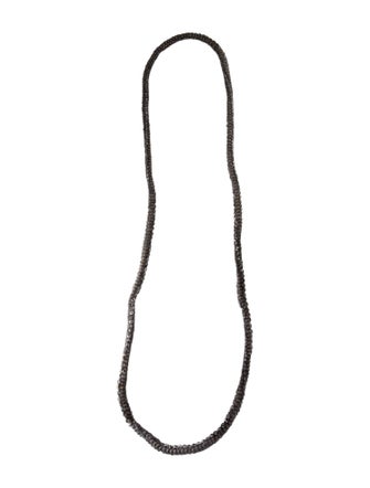 Brunello Cucinelli Bead & Fabric Bolo Necklace