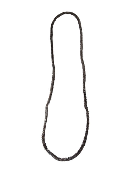 Brunello Cucinelli Bead & Fabric Bolo Necklace