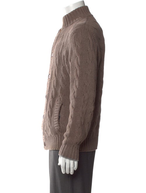 Brunello Cucinelli Mock Neck Long Sleeve Cardigan