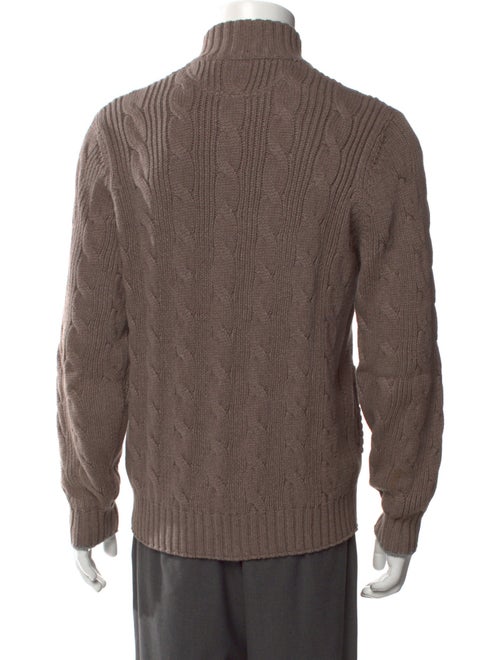 Brunello Cucinelli Mock Neck Long Sleeve Cardigan