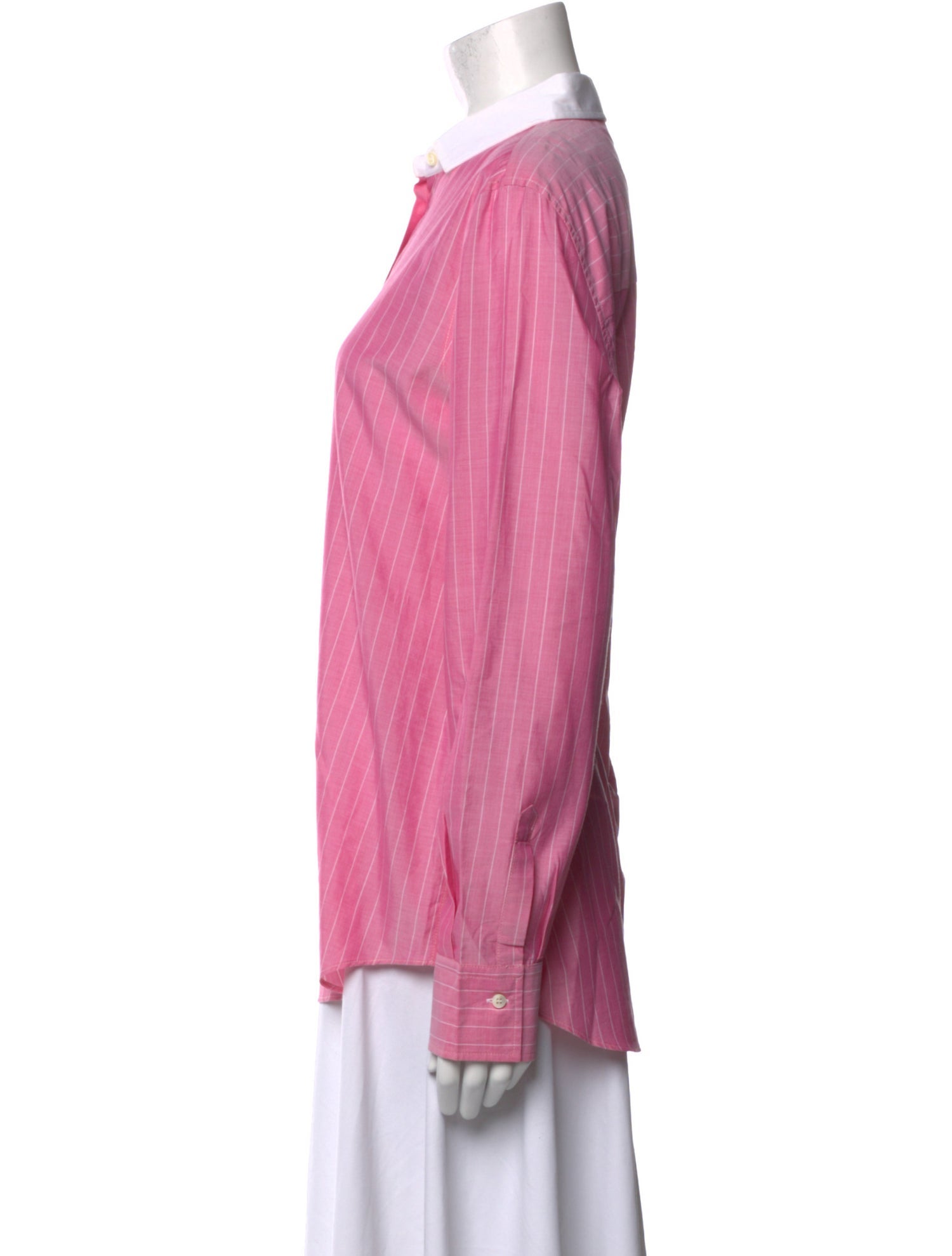 Brunello Cucinelli Long Sleeve Button-Up Top