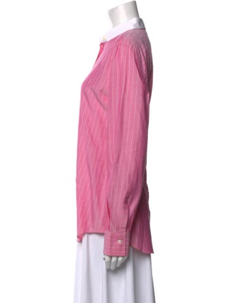 Brunello Cucinelli Long Sleeve Button-Up Top