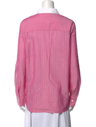 Brunello Cucinelli Long Sleeve Button-Up Top