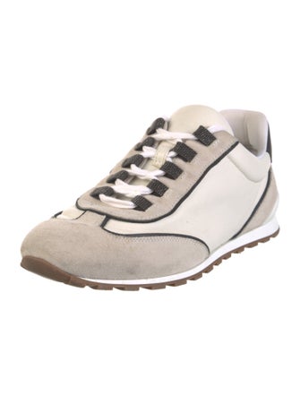 Brunello Cucinelli Monili Leather Sneakers