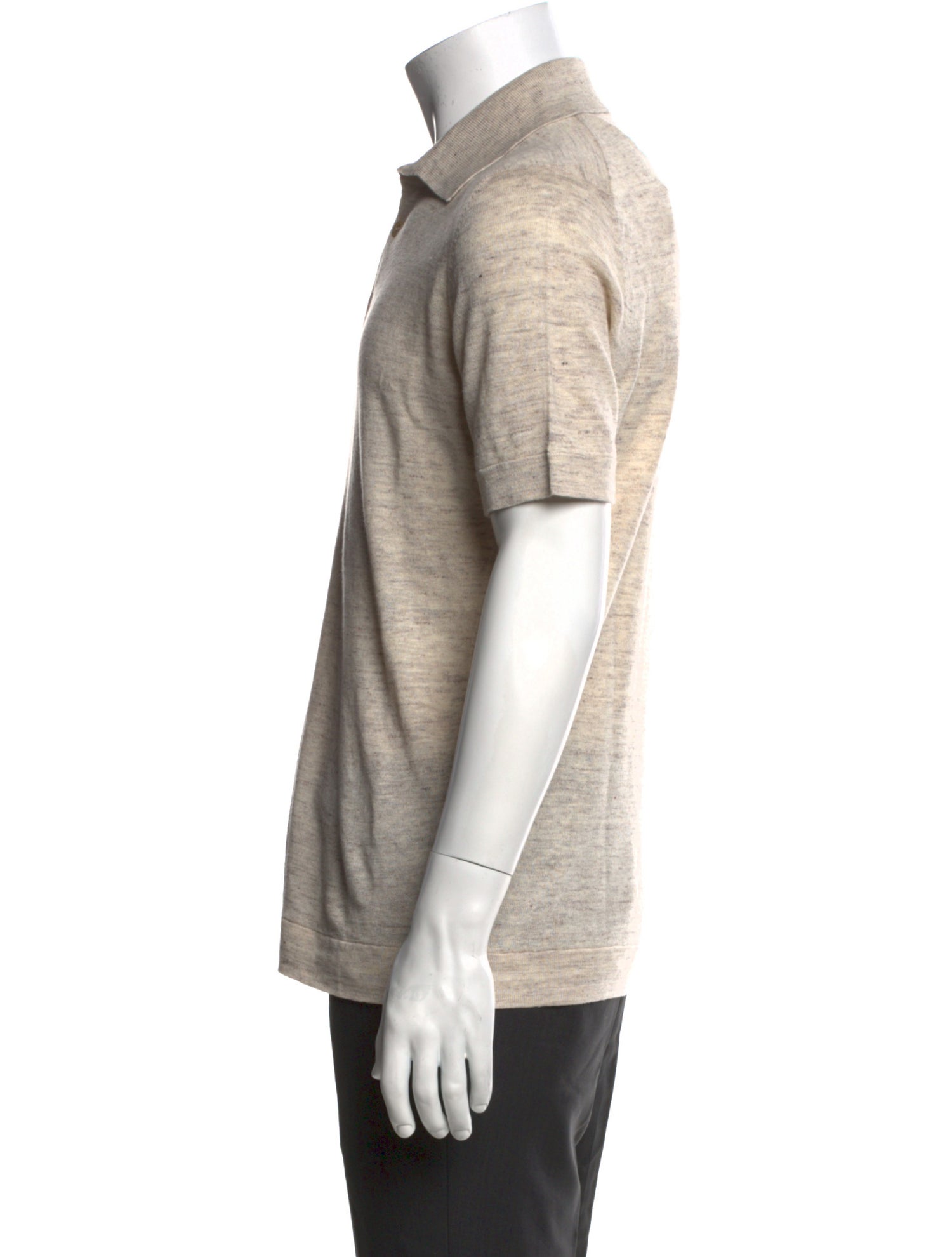 Brunello Cucinelli Linen Collar Polo Shirt w/ Tags