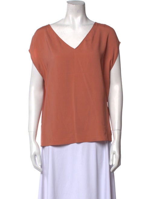 Brunello Cucinelli Silk V-Neck Top