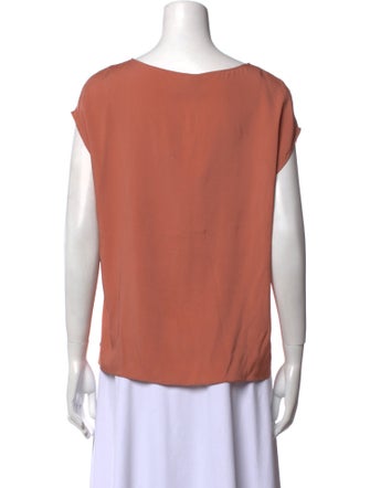 Brunello Cucinelli Silk V-Neck Top