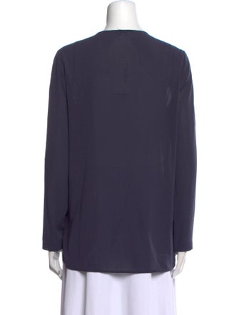Brunello Cucinelli Silk V-Neck Blouse