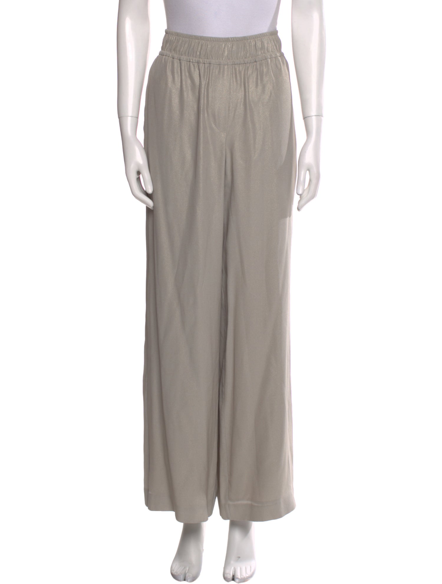 Brunello Cucinelli Silk Wide Leg Pants w/ Tags