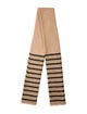 Brunello Cucinelli Cashmere Striped Scarf w/ Tags