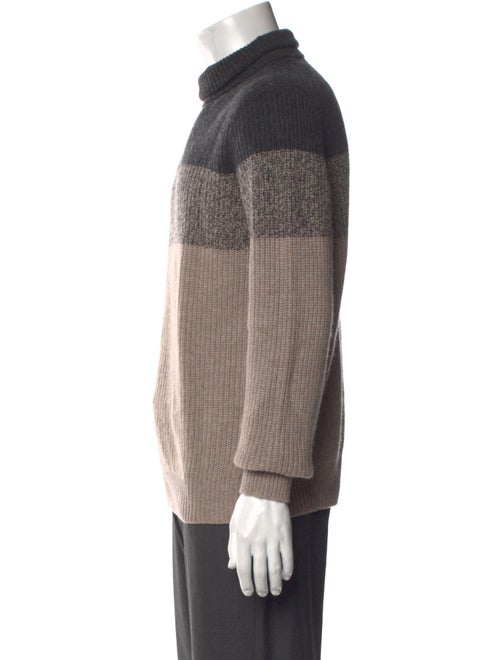 Brunello Cucinelli Cashmere Colorblock Pattern Pullover