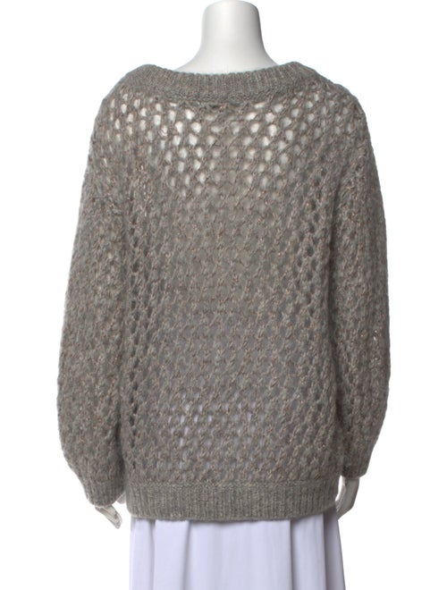 Brunello Cucinelli Mohair Bateau Neckline Sweater