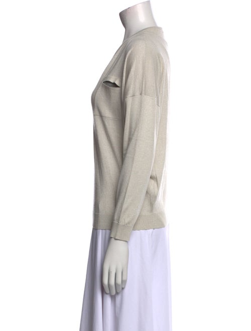 Brunello Cucinelli Cashmere V-Neck Sweatshirt