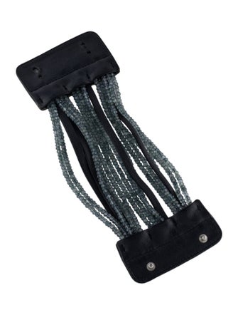 Brunello Cucinelli Bead & Leather Wrap Bracelet