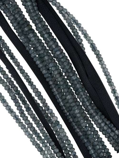 Brunello Cucinelli Bead & Leather Wrap Bracelet