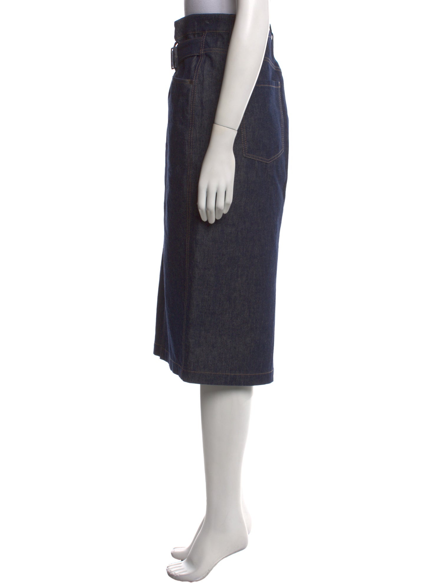 Brunello Cucinelli Beaded Accents Knee-Length Skirt