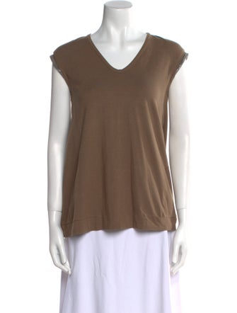 Brunello Cucinelli V-Neck Short Sleeve T-Shirt