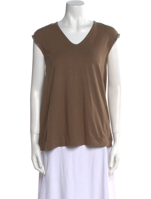 Brunello Cucinelli V-Neck Short Sleeve T-Shirt