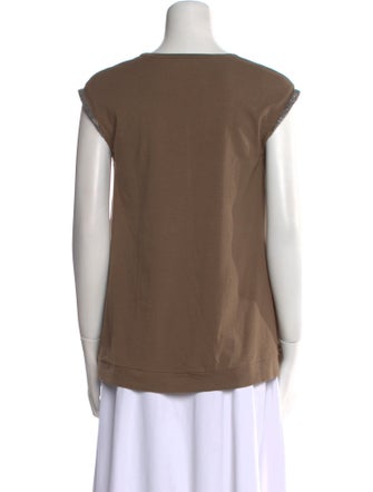 Brunello Cucinelli V-Neck Short Sleeve T-Shirt