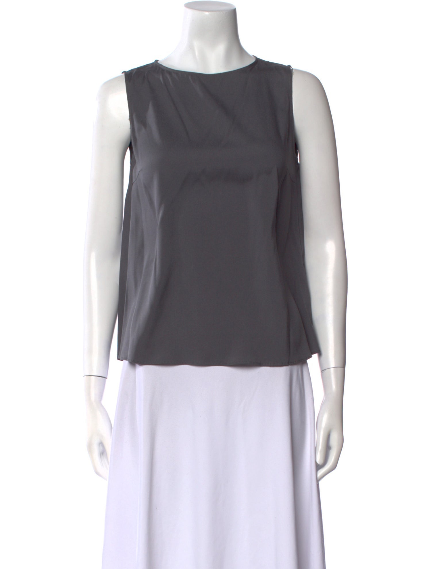 Brunello Cucinelli Silk Bateau Neckline Top