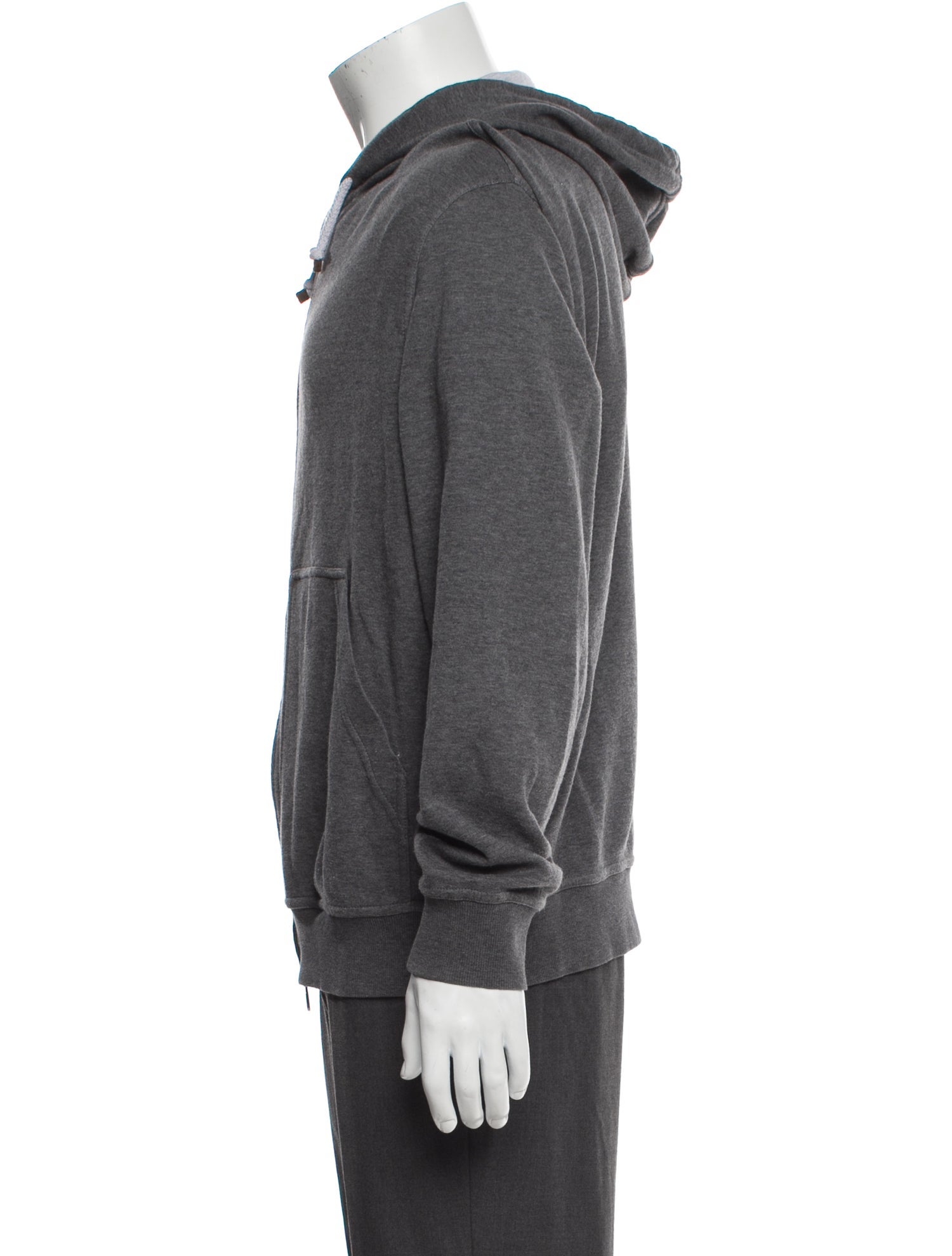 Brunello Cucinelli V-Neck Long Sleeve Hoodie