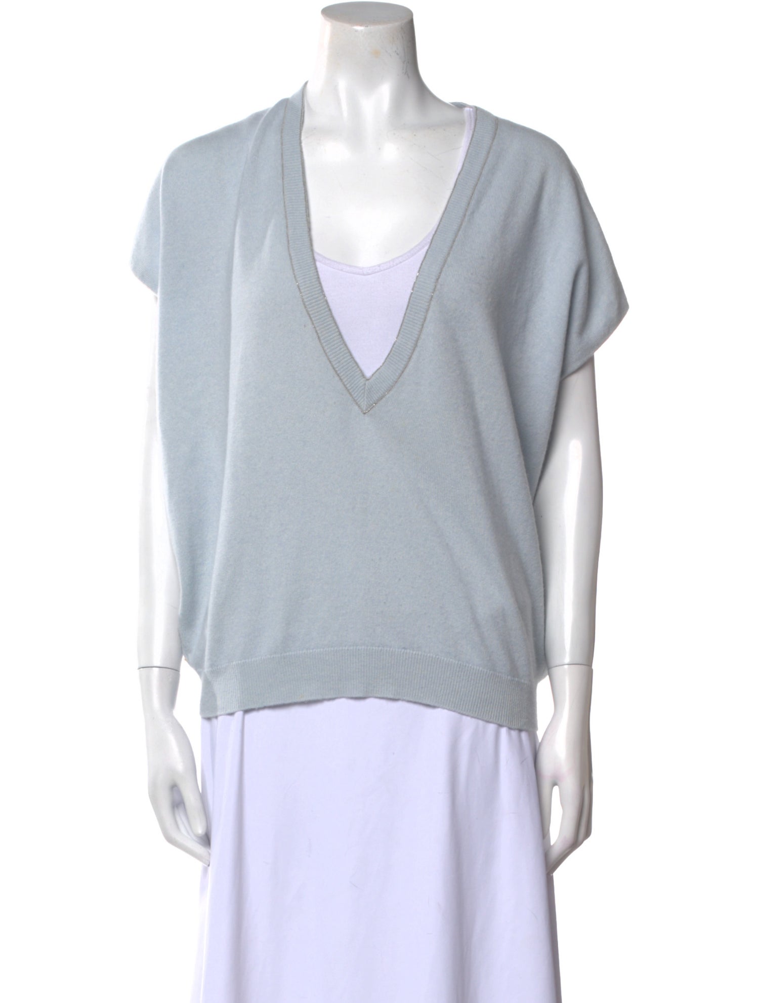 Brunello Cucinelli Cashmere V-Neck Sweater