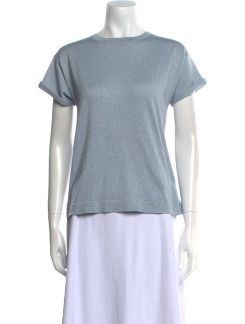 Brunello Cucinelli Bateau Neckline Short Sleeve T-Shirt