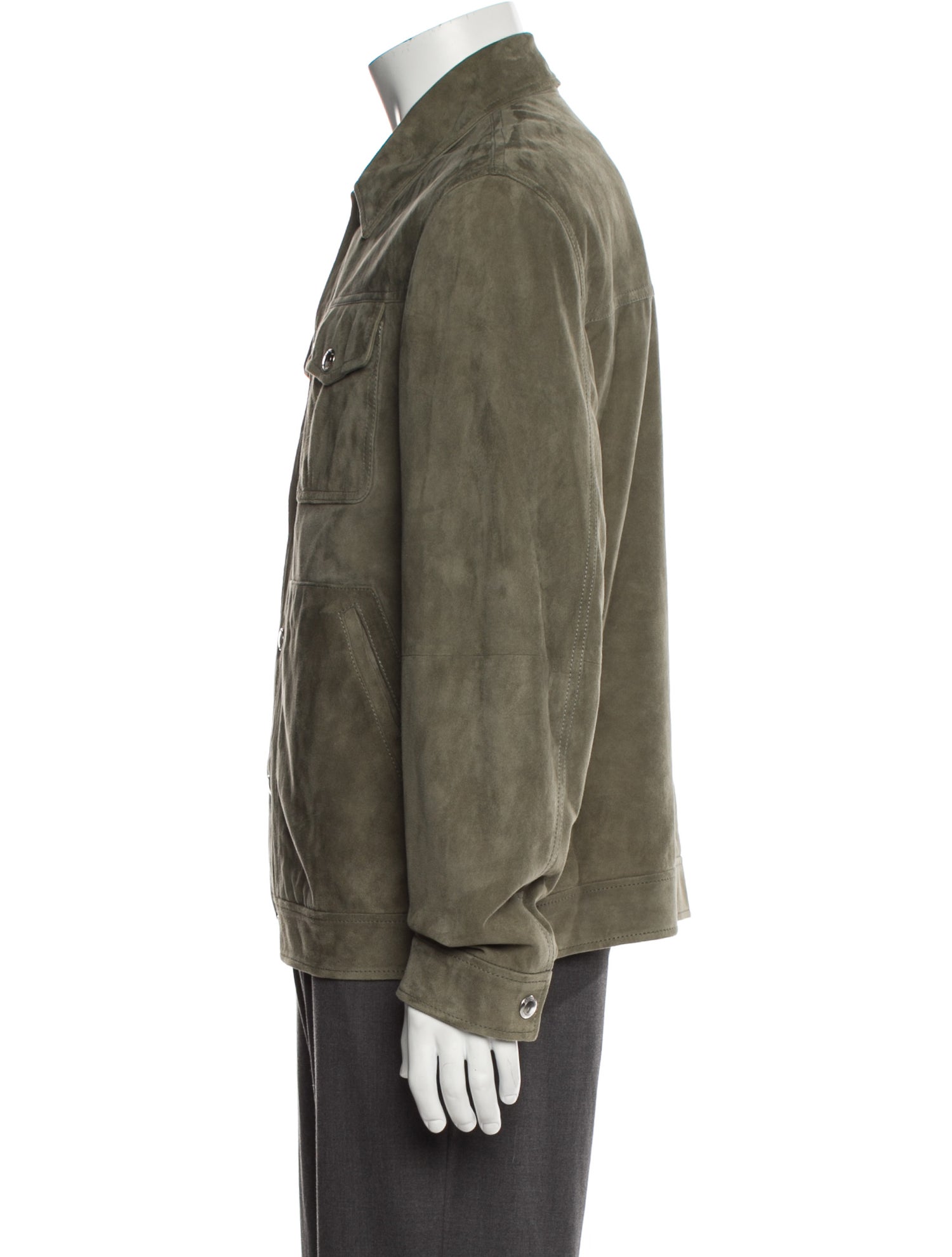 Brunello Cucinelli Leather Trucker Jacket