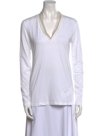 Brunello Cucinelli V-Neck Long Sleeve Tunic